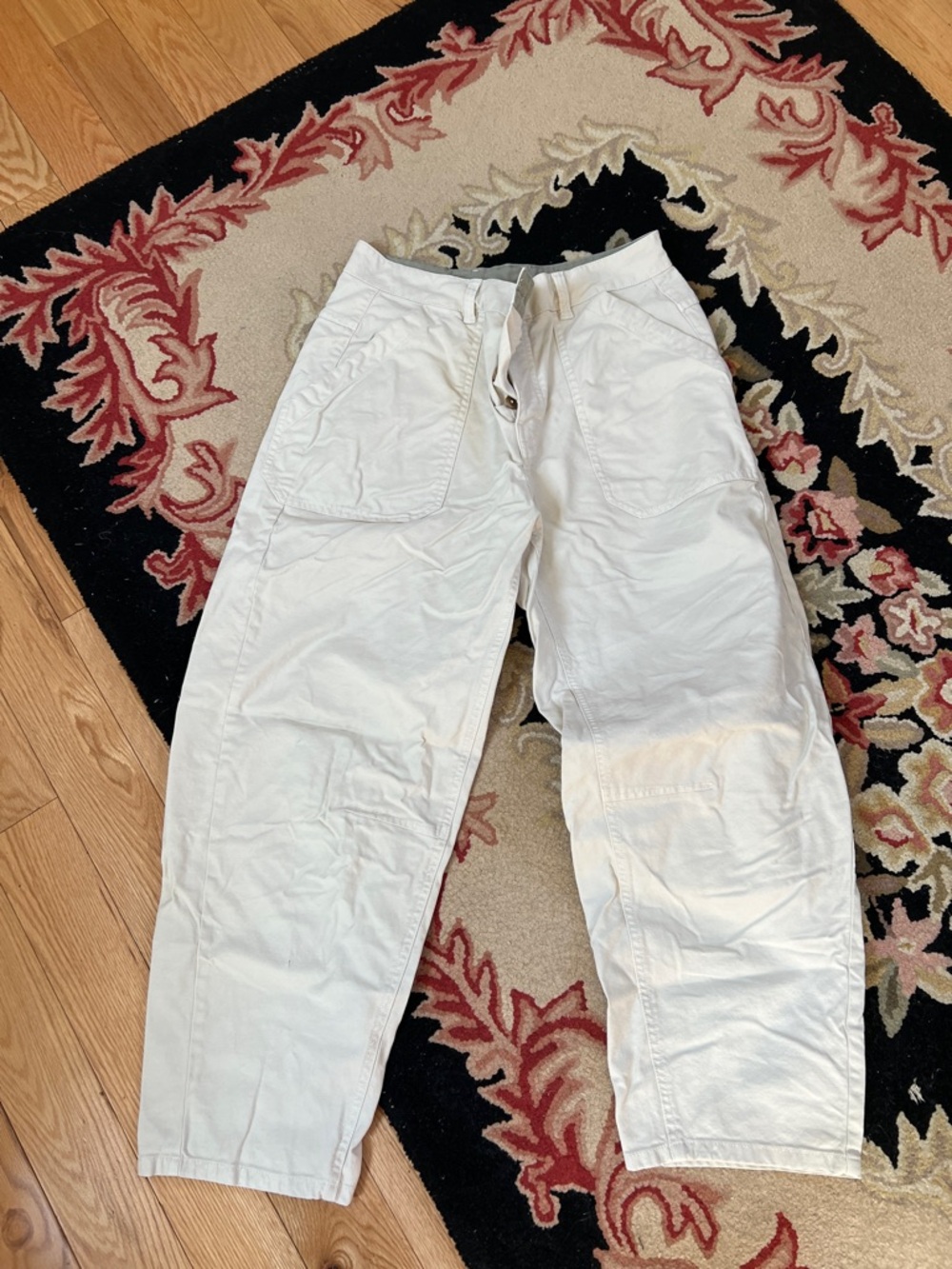 Women’s White Casual Utility Pants